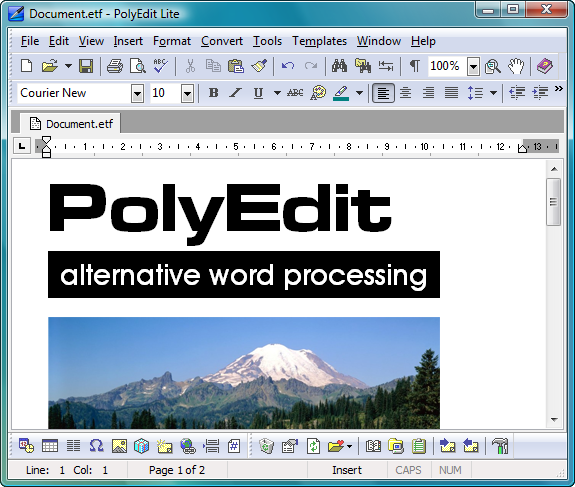 Screenshot for PolyEdit Lite 5.4